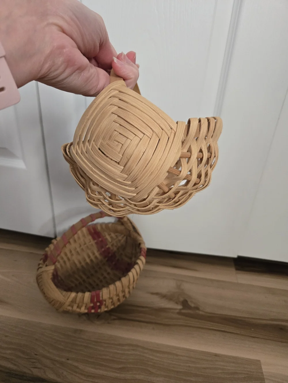 Vintage Handmade Gods Eye Egg Baskets